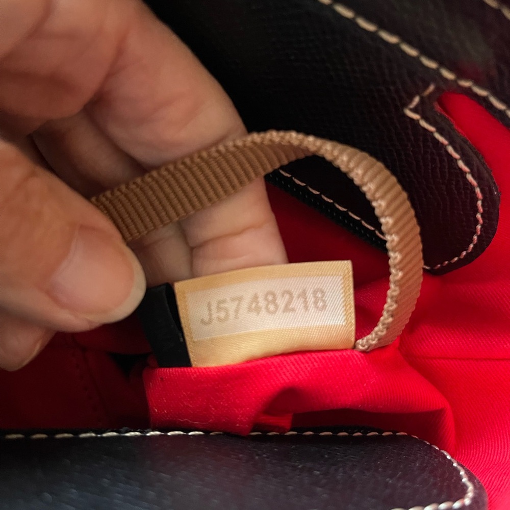 Dooney & Bourke Black Tote with Stitch Detail - Picture 12 of 12